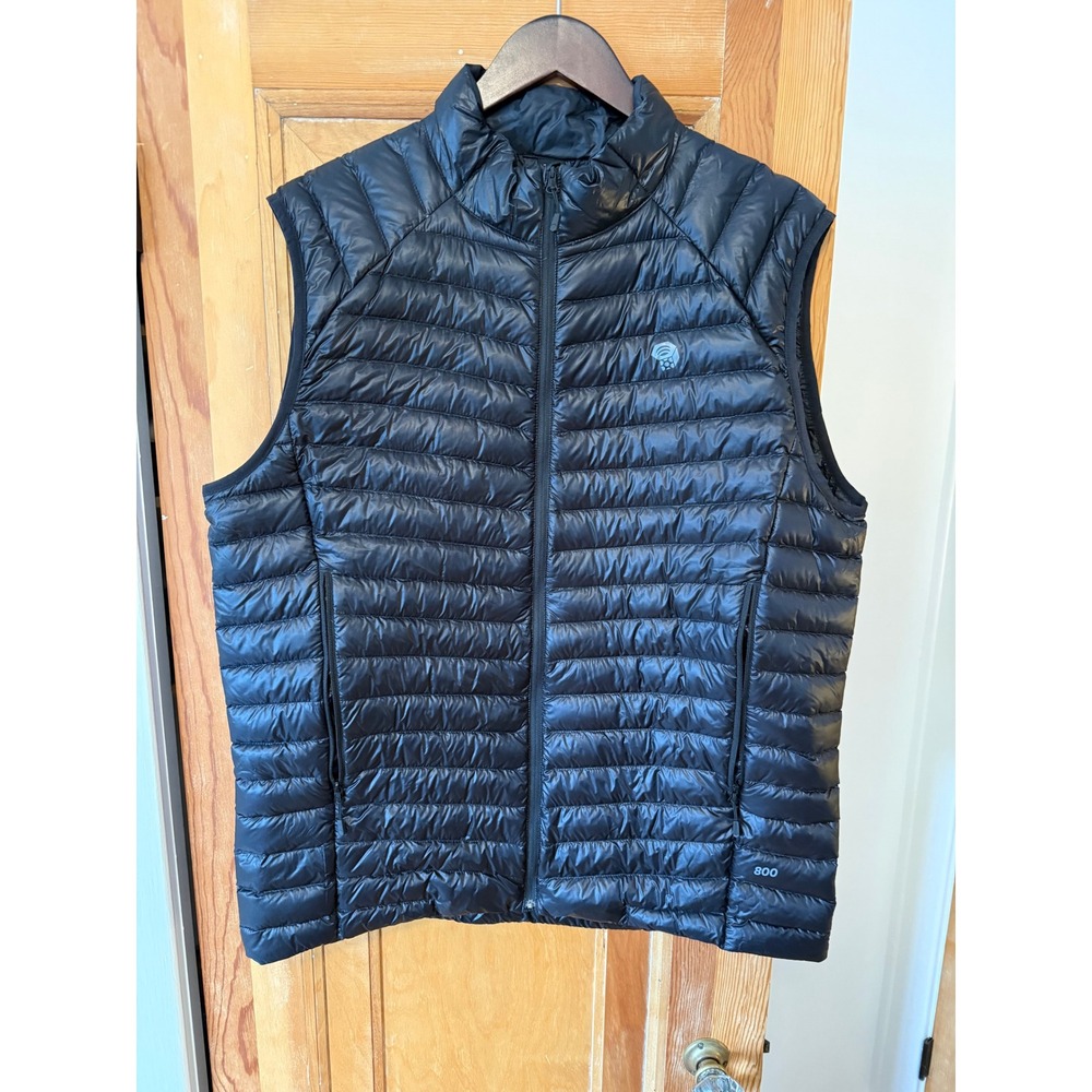 Mountain Hardwear Ghost Whisperer 2 Down Vest Mens XL Black 800 Fill OM8857